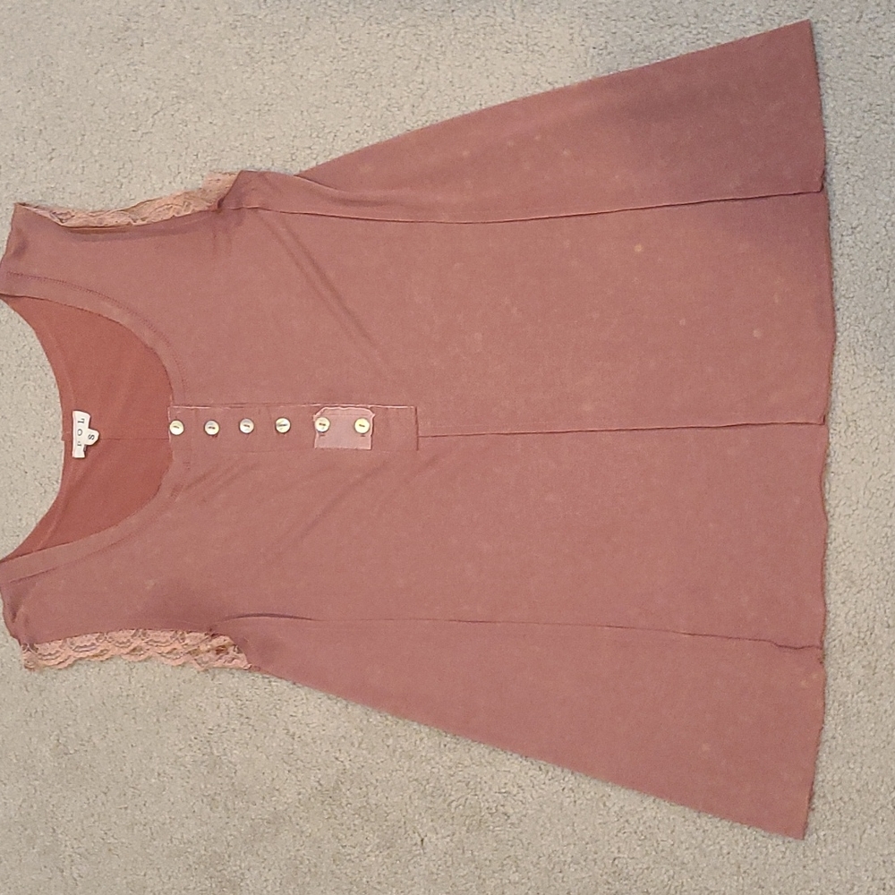 Burnt orange size small top